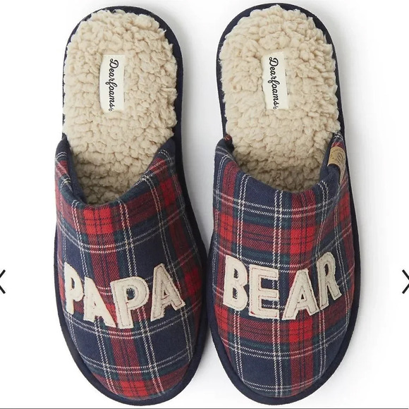 Men's Dearfoams Papa Bear Scuff Slippers - Picture 6 of 7